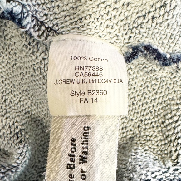 J. Crew / Rivet and Thread | Navy Blue Distressed Thrashed Crewneck Sweater XS - Picture 10 of 11